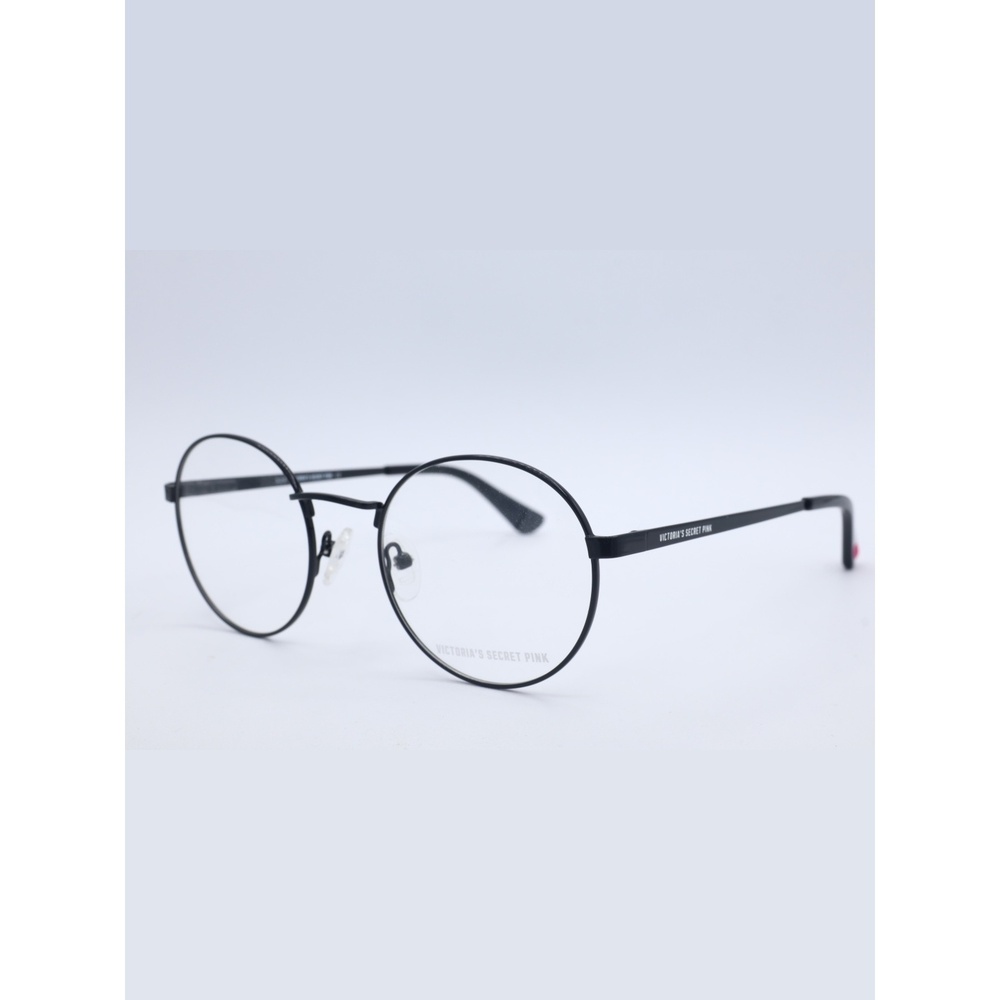 Victoria's Secret PK5011 001 Black Round Metal Eyeglasses Frame 50-20-140